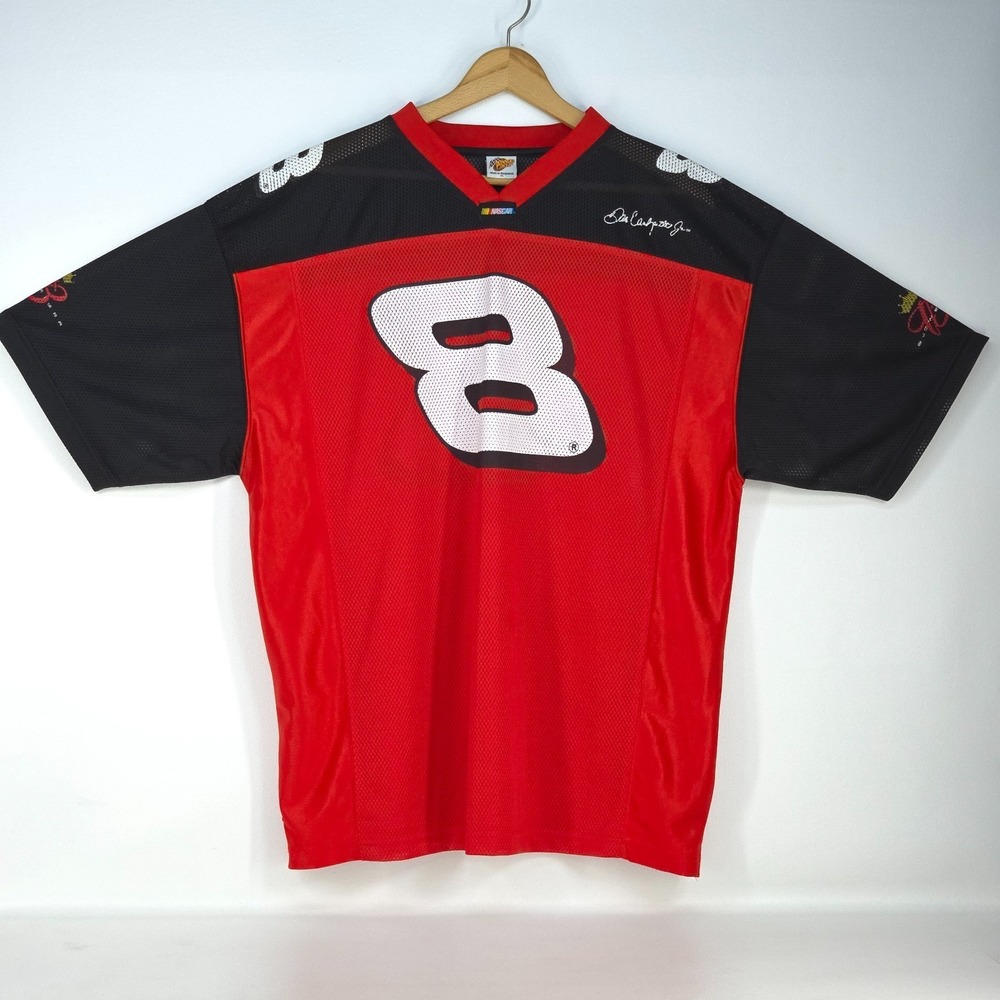 Vintage Dale Earnhardt Jr Budweiser Jersey Mens XL Winners Circle #8 NASCAR Mesh